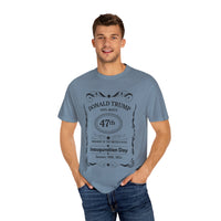 Trump 47th President Whiskey Label Inspired T-Shirt