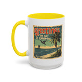 Greetings From Gulf of America Coffee Mug - Trump Vintage Design