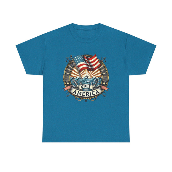 Nautical Gulf of America T-Shirt w/ American Flag