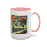 Greetings From Gulf of America Coffee Mug - Trump Vintage Design
