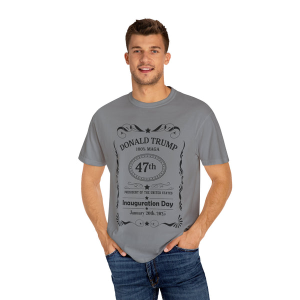 Trump 47th President Whiskey Label Inspired T-Shirt