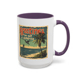 Greetings From Gulf of America Coffee Mug - Trump Vintage Design