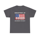DOGE - Department of Government Efficiency T-Shirt w/ American Flag