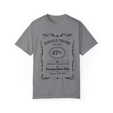Trump 47th President Whiskey Label Inspired T-Shirt