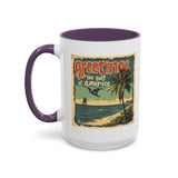 Greetings From Gulf of America Coffee Mug - Trump Vintage Design