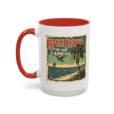 Greetings From Gulf of America Coffee Mug - Trump Vintage Design