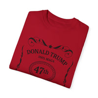 Trump 47th President Whiskey Label Inspired T-Shirt