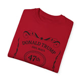 Trump 47th President Whiskey Label Inspired T-Shirt