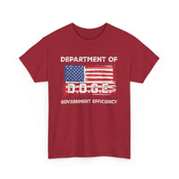 DOGE - Department of Government Efficiency T-Shirt w/ American Flag